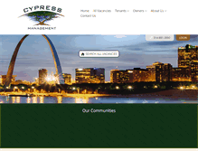 Tablet Screenshot of cypressmgmtstl.com